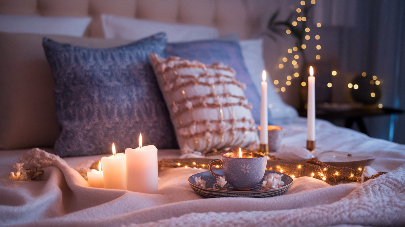 Pessoa a dormir tranquilamente num quarto acolhedor